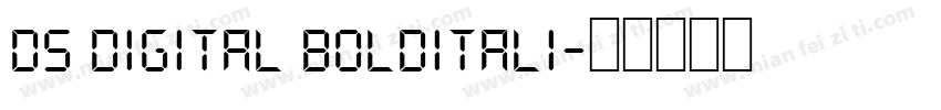ds digital bolditali字体转换